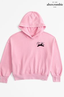 Abercrombie pink hoodie clearance