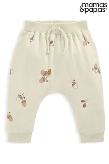 Mamas & Papas Cream Acorn Print Joggers (AA8934) | ￥2,760