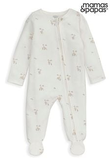 Mamas & Papas Duckling Zip Brown Sleepsuit (AA9442) | ₪ 80