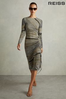 Long sleeve smart casual dresses outlet