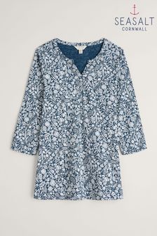 Seasalt Cornwall Blue Risso Jersey Top (AB2104) | €30