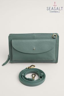 Seasalt Cornwall Green Multitude Leather Crossbody Bag (AB2209) | KRW140,900