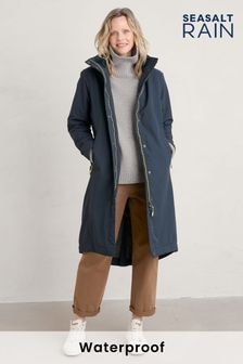 Seasalt Cornwall Squid Ink Petite Janelle Raincoat (AB2219) | $291