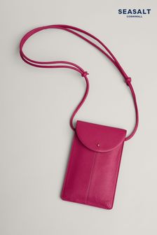 Seasalt Cornwall Pink Fen Leather Phone Sling (AB2230) | $69