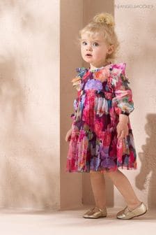Pink Floral Round Neck Dresses Next Luxembourg