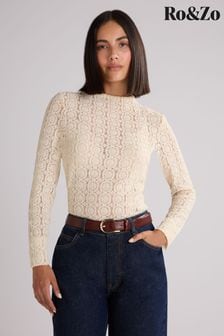 Ro&zo Lace High Neck Top (AB3452) | 106 €