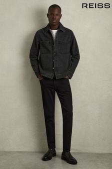 Reiss Stay Black Picton Cotton-Stretch Slim-Fit Jeans (AB4605) | $173