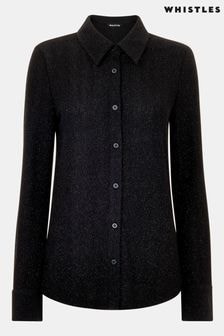 Whistles Black Eva Sparkle Shirt (AB4903) | $153