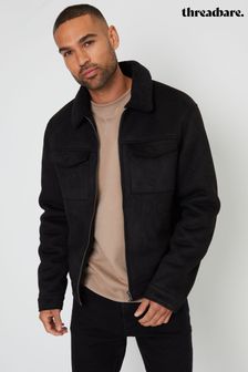 Men s Jackets Black Aviator Coatsandjackets Next Luxembourg