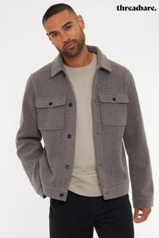 neutre - Threadbare Brushed Button Up Shacket (AB5663) | €59