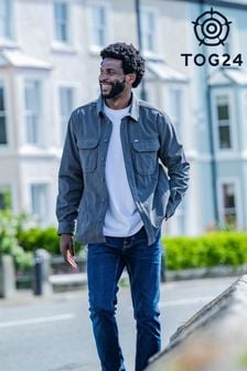 Men s Tog 24 Grey Shacket Shirts Next Oman