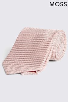 MOSS Pink Sky Grenadine Tie (AB6362) | $73