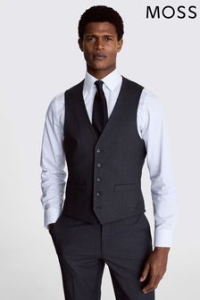 Moss Regular Fit Charcoal Stretch Waistcoat (AB6367) | 358 LEI