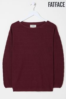 FatFace Dark Red Lauren 100% Cotton Jumper (AB6447) | €76