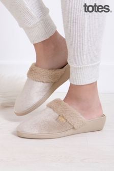 White company mule slippers on sale