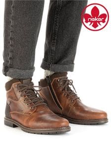 Rieker Mens Zipper Brown Boots (AB7587) | €137