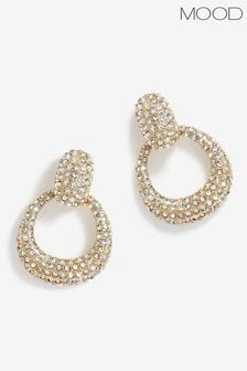 Mood Crystal Doorknocker Drop Earrings (AB8322) | 105 zł