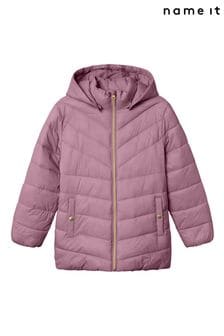 Lila - Name It Girls Padded Hooded Jacket (AB8401) | 43 €