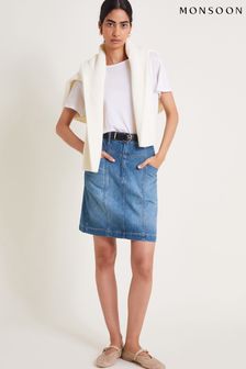 Blue 73 denim skirt clearance