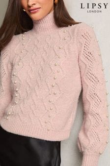 Lipsy Chunky Knit Long Sleeve Partywear Knitwear Next Luxembourg