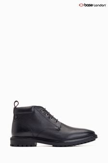 Base London Canmore Lace Up Chukka Black Boots (AB9253) | kr1,385