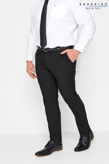 BadRhino Big & Tall Black Plain Suit Trousers (AC0403) | €53