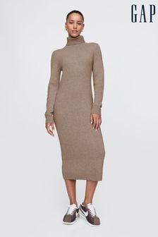 Women s Dresses Casual Roll Neck Cotton Knitwear Next Luxembourg