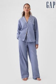 Gap Blue 100% Cotton Poplin Pyjama Bottoms (AC0975) | kr357