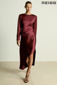 Reiss Valli Satin Asymmetric Draped Maxi Dress (AC0986) | 1,710 zł