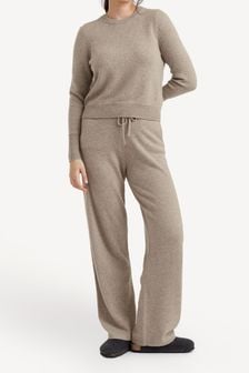 Chinti & Parker Pure Cashmere Wide Leg Nude Joggers (AC1944) | €452