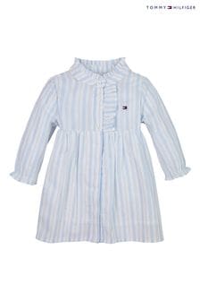 Tommy Hilfiger Blue Ithica Monotype Long Sleeved Dress (AC2219) | kr1 160