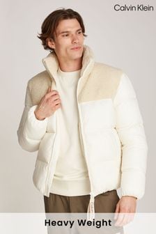 White calvin klein men's jacket on sale