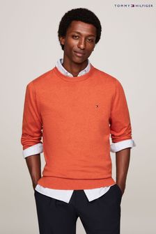 Tommy hilfiger orange jumper on sale