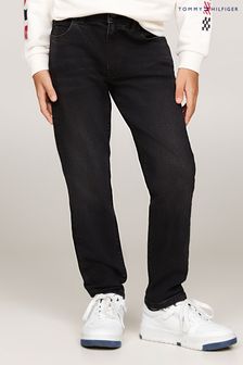 ブラック - Tommy Hilfiger Modern Straight Black Jeans (AC2538) | ￥8,880