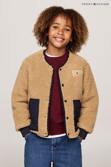 Tommy hilfiger borg jacket on sale