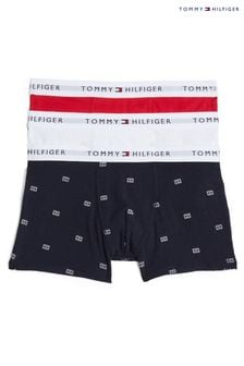 Tommy Hilfiger White Tommy Hilfiger Signature Essential Print White Trunks 3 pack (AC2682) | $55