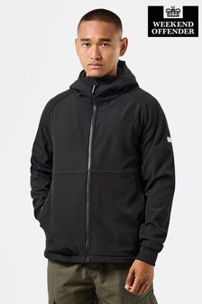 Weekend Offender Mens Stipe Softshell Black Jacket (AC3680) | 776 LEI