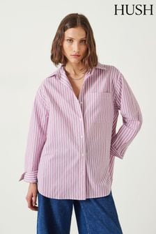 Hush Pink Oversized Coleena Shirt (AC3766) | $158