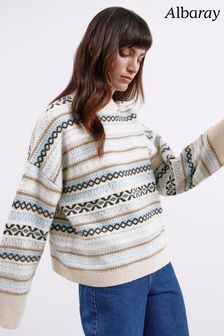 Albaray Blue Fairisle Pattern Turtle Neck Jumper (AC4099) | 115 €