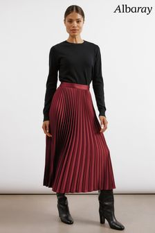 Next red pleated skirt store