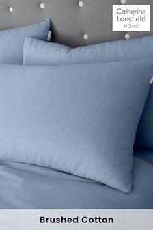 Catherine Lansfield Chambray Blue 100% Cotton Pillowcase (AC4241) | $17