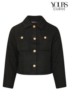 Yours Curve Black Boucle Short Jacket (AC4433) | €72