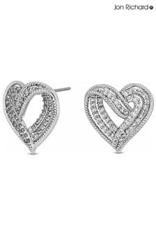 Jon Richard Tone Heart Earrings (AC5038) | 179 LEI