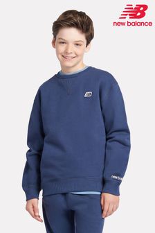 New Balance Blue Boys 100% Cotton Premium Loopback Sweatshirt (AC5270) | $94 - $113