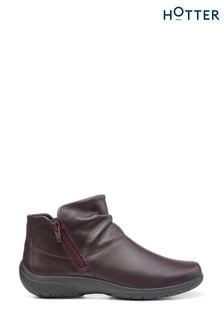 Hotter Red Extra Wide Fit Murmur Zip-Fastening Boots (AC5848) | €146