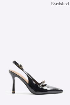 River Island Black Court Shoes Next Luxembourg
