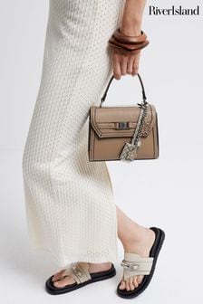 River Island Brown Mini Charm Tote Bag (AC6013) | EGP2,376