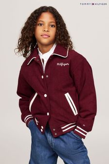 Tommy Hilfiger Red Varsity Bomber Jacket (AC7089) | €129