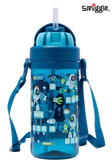 Smiggle Blue Happy Tales Teeny Tiny Plastic Drink Bottle With Strap 400Ml (AC7244) | kr250