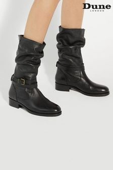 Черный - Dune London Tasa Slouch Calf Boots (AC7398) | €185